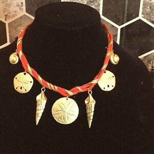 Beautiful dramatic sea shell necklace